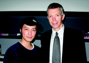 Actor Hiroki Narimiya and Andrew Cripps, president of Paramount Pictures International