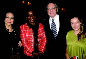 Dja Dja Carriedo (Spain), Cote d’Ivoire Amb. Liliane Marie Laure, South African Ambassador Gert J. Grobler, and his niece Claire.