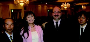 Yukio Teramura of the Metropolitan Police, Kyoko Spector, Jordanian Counsellor Demiye Haddad, and Seiki Nakada of the Metropolitan Police.