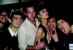 William, Paris, New Lex manager Takahiro Masuda, and skateboarder Simon.