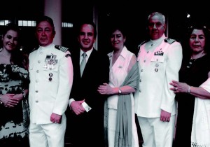 The Cuauhtemoc’s commanding officer and señora Jose Franciscio Gonzales Galindo, Mexican ambassador and señora Miguel Ruiz-Cabanas, and Mexican naval attaché to Korea Elias de Jesus Caballero and his wife