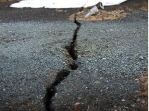 The crack (Image: KYODO)