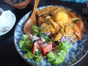 Organic dish in Noumin Cafe