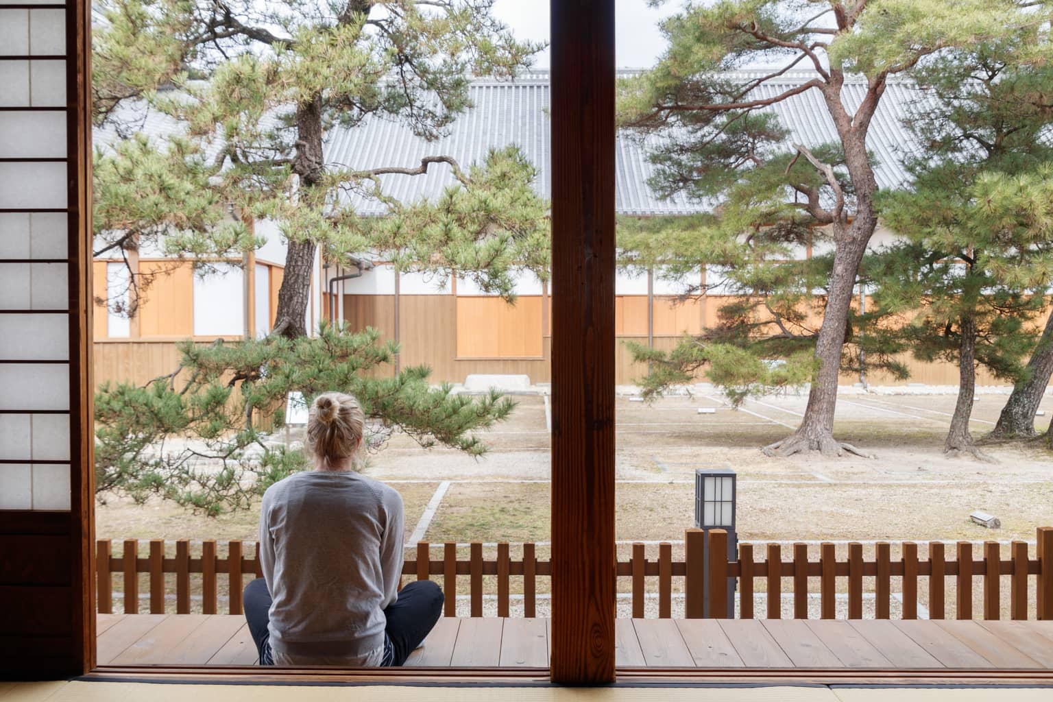 View from inside Saga Castle