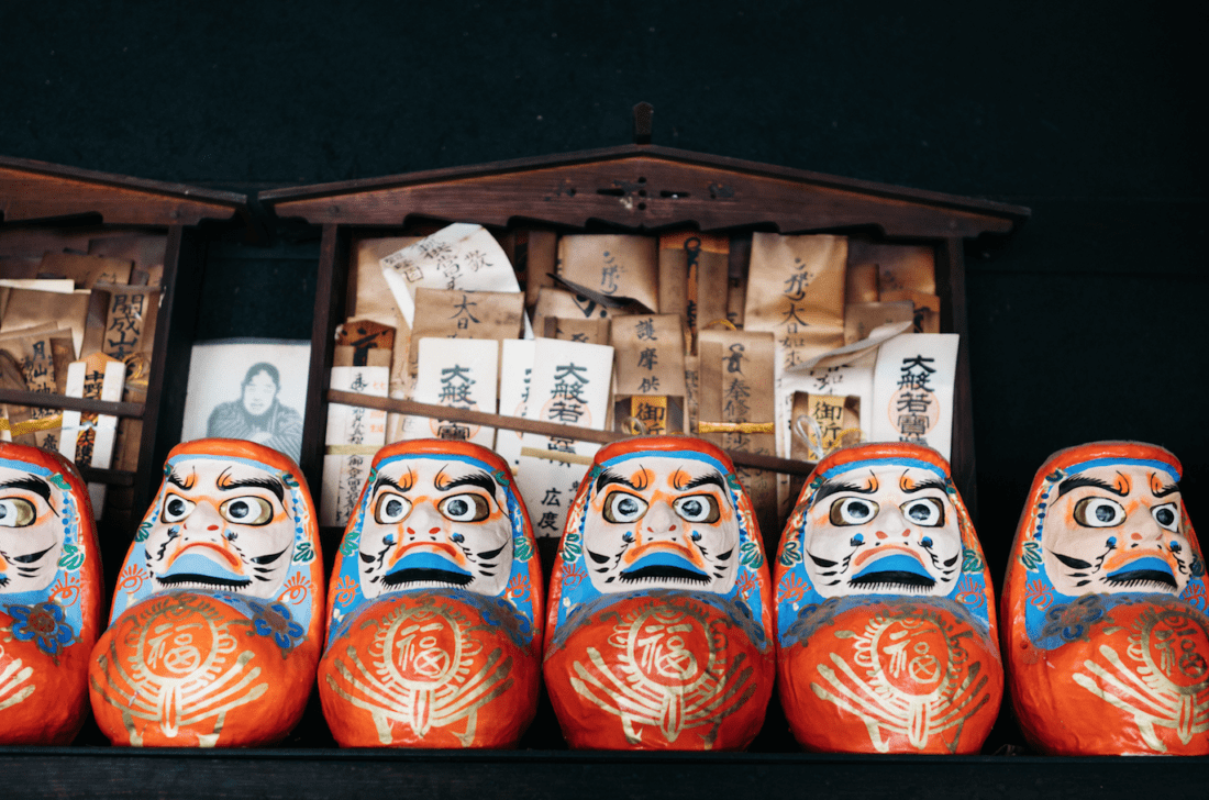 Daruma dolls in Koriyama