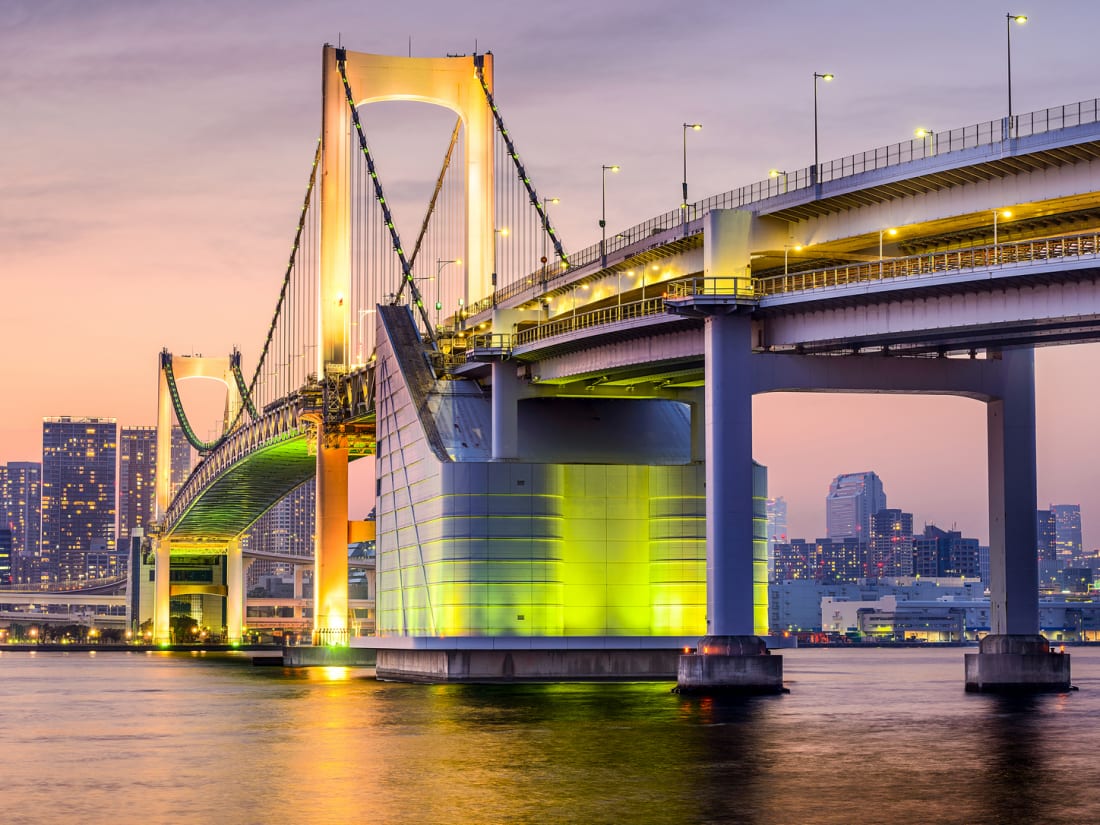 Rainbow Bridge in Odaiba