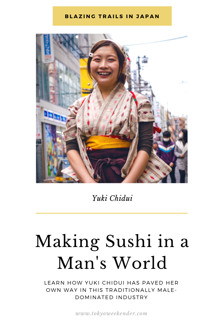 female sushi chef in Japan Yuki Chidui