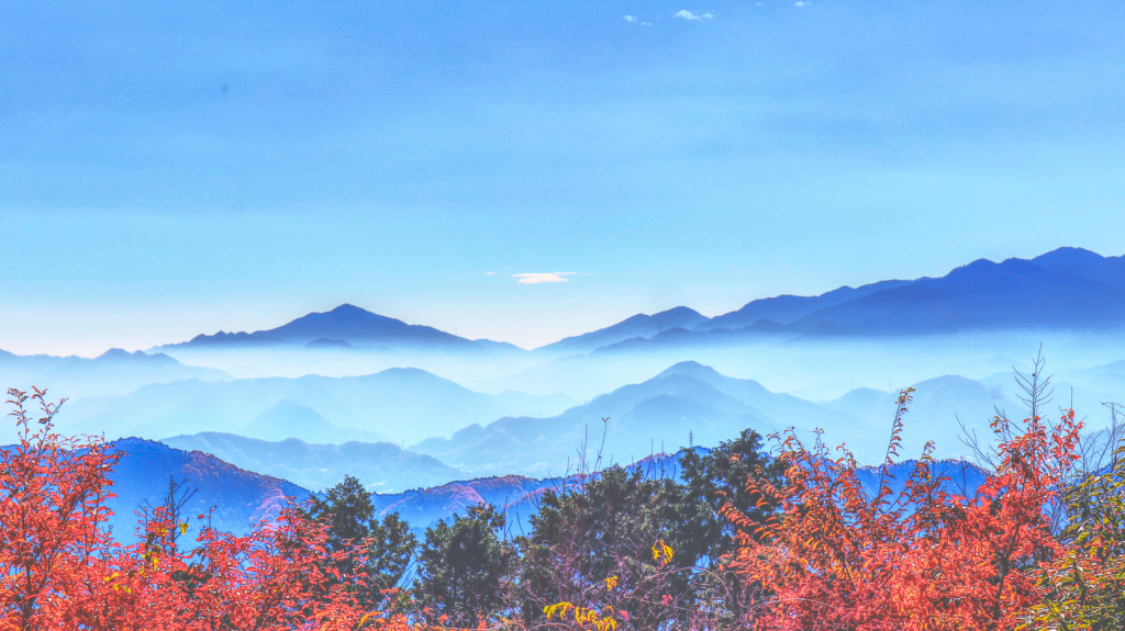 View from Mount Takao west of Tokyo