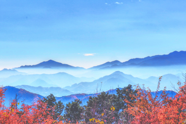 View from Mount Takao west of Tokyo