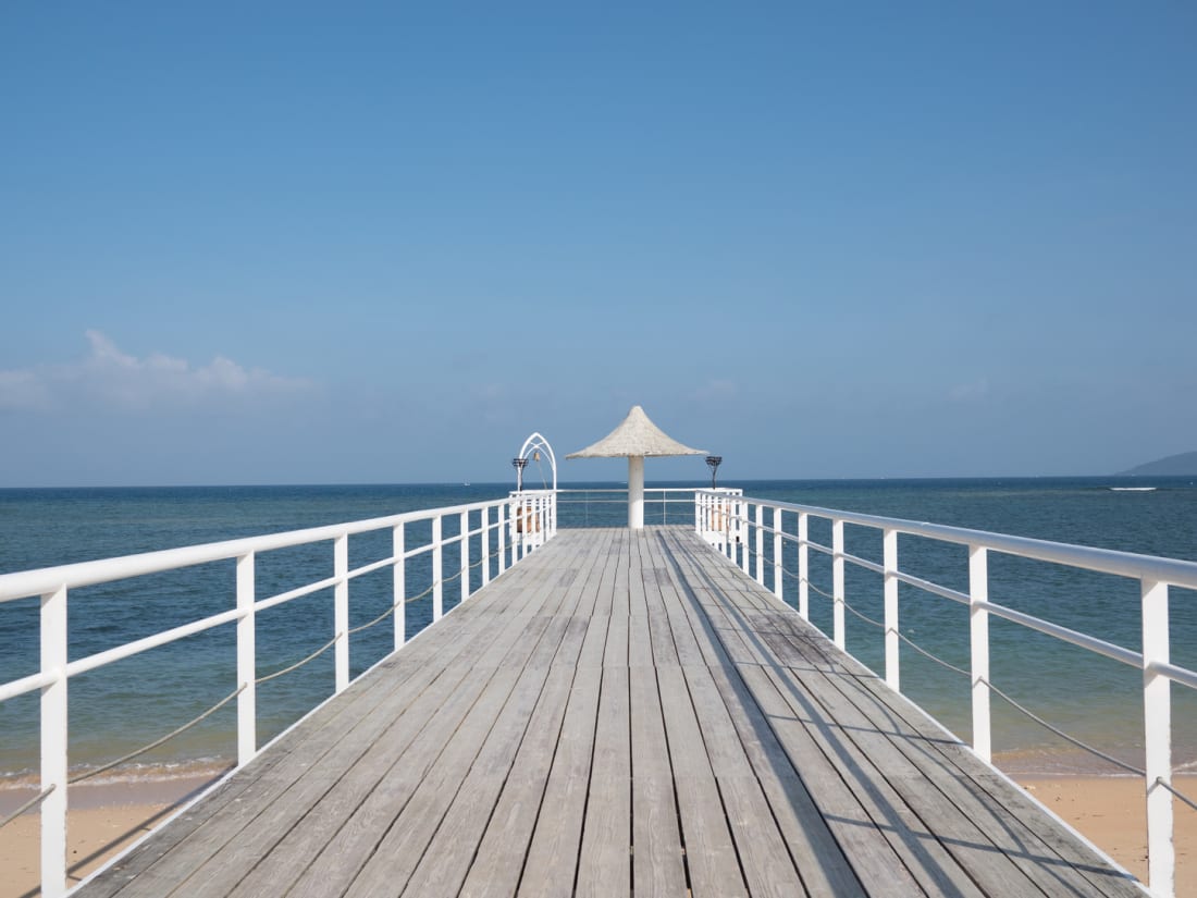 The beach at Fusaki Beach Resort in Okinawa