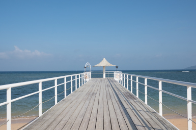 The beach at Fusaki Beach Resort in Okinawa