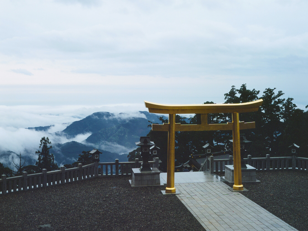 Hamamatsu tori gate mountains sky