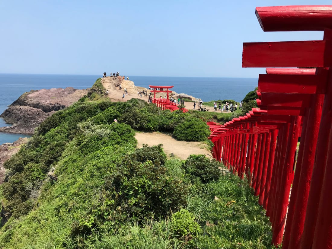 Motonosumi Inari Shrine in Nagato at Yamaguchi Prefecture