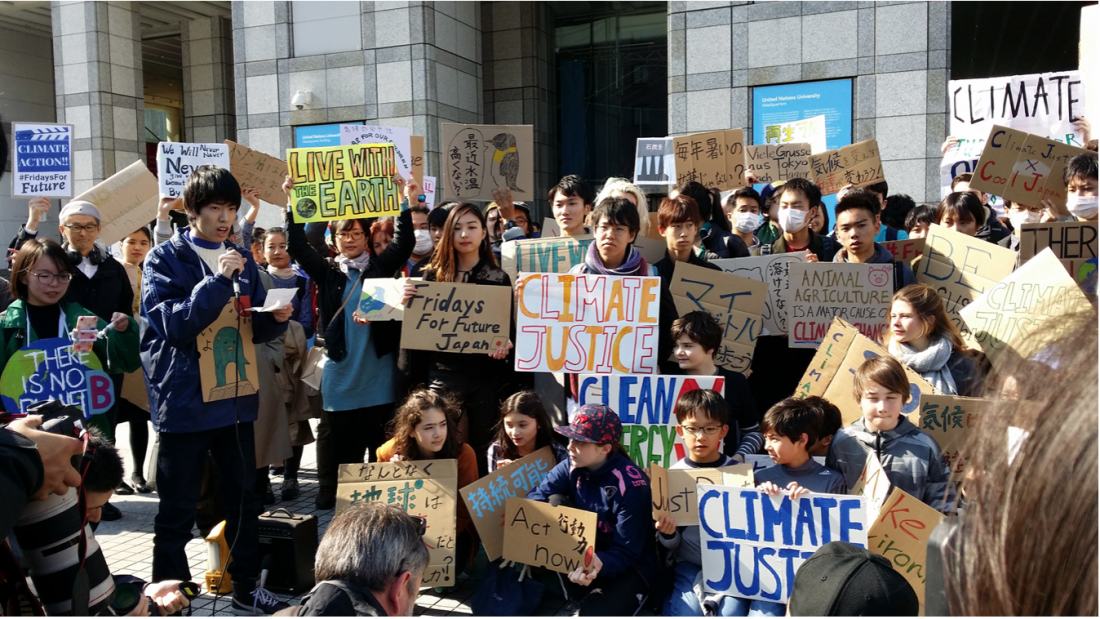 Climate change protestors