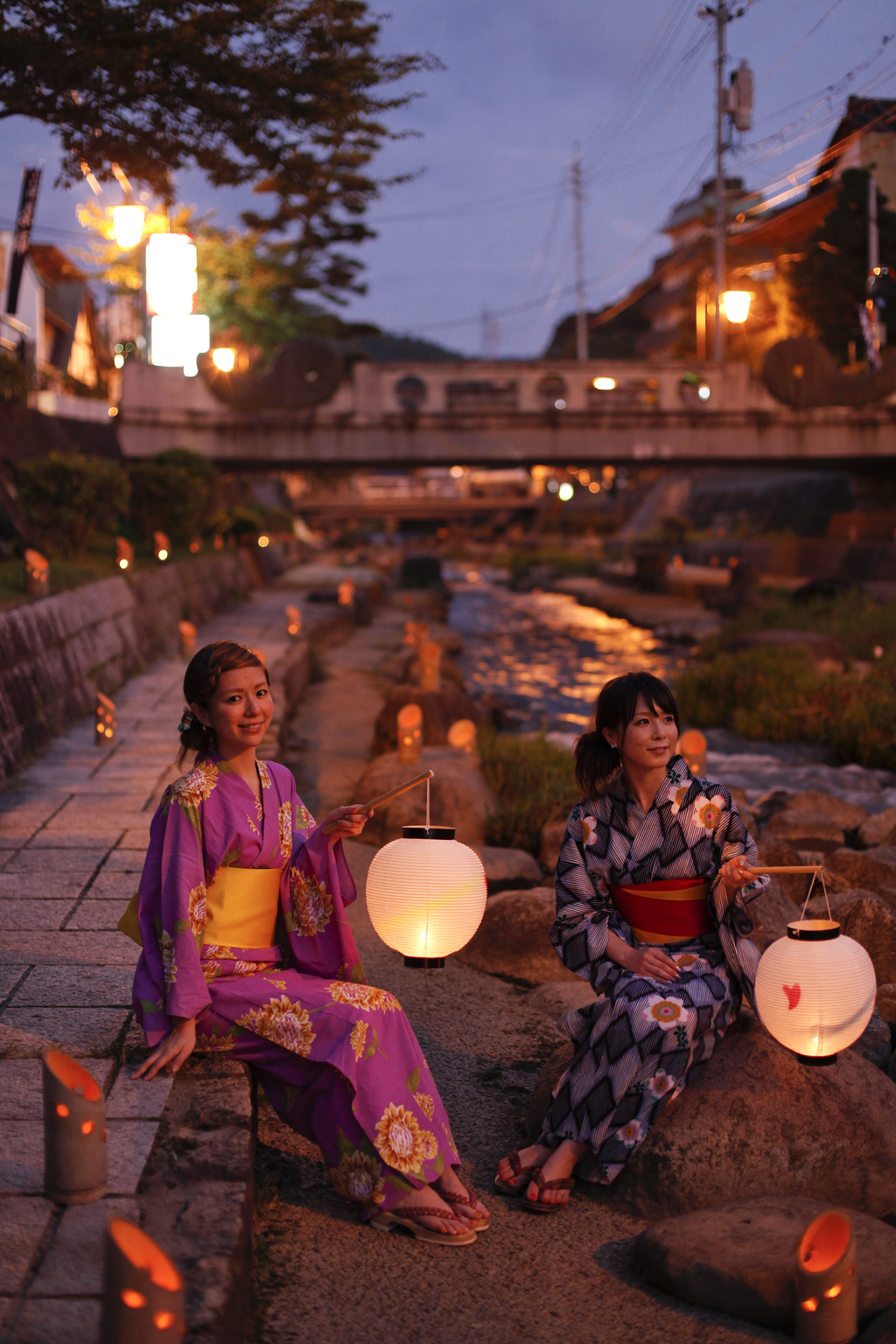 Hotsprings women yukata Shimane