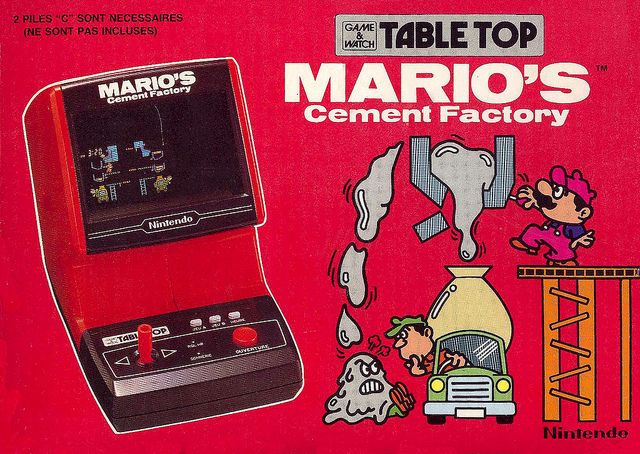 Mario Nintendo cement factory tabletop box