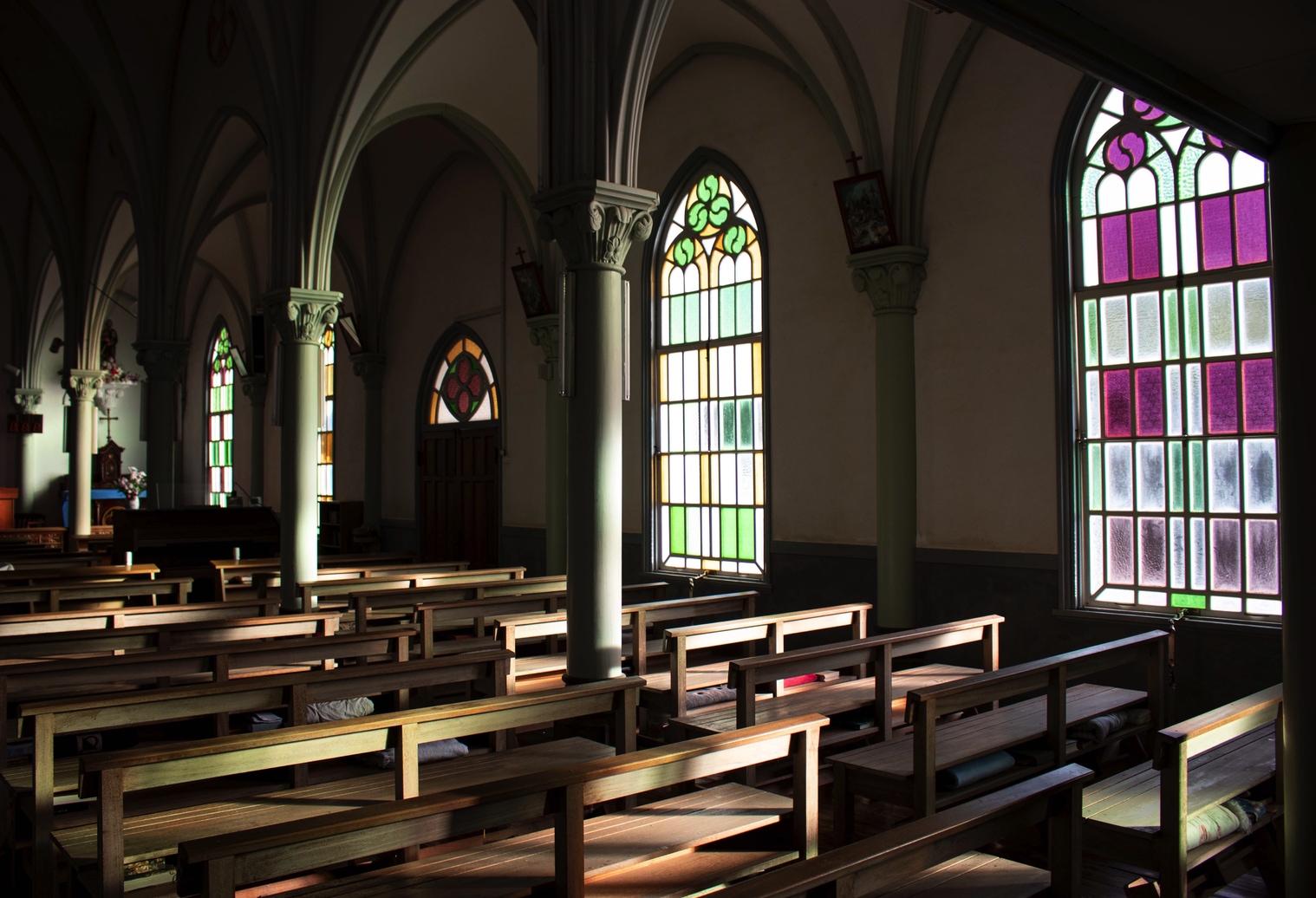 Inside Mizunoura Church