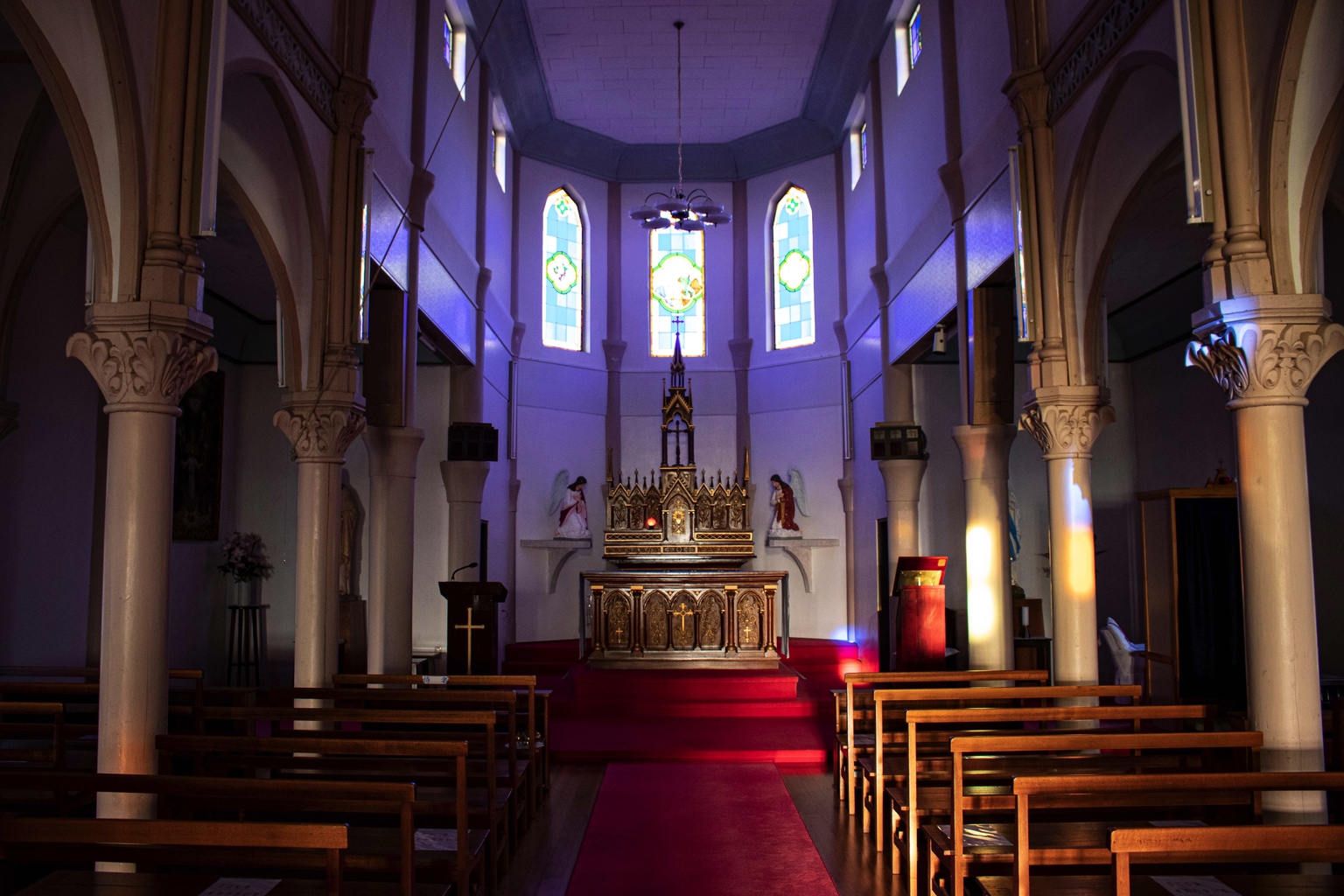 Inside Kusuhara Church