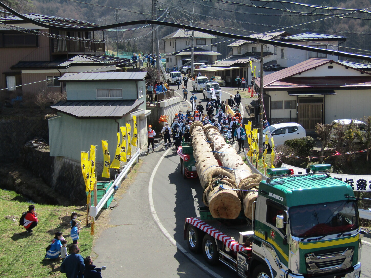 Onbashira festival 2022, photo by author