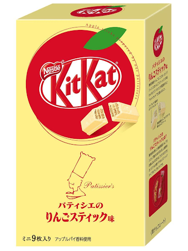 Japanese kitkat flavors apple