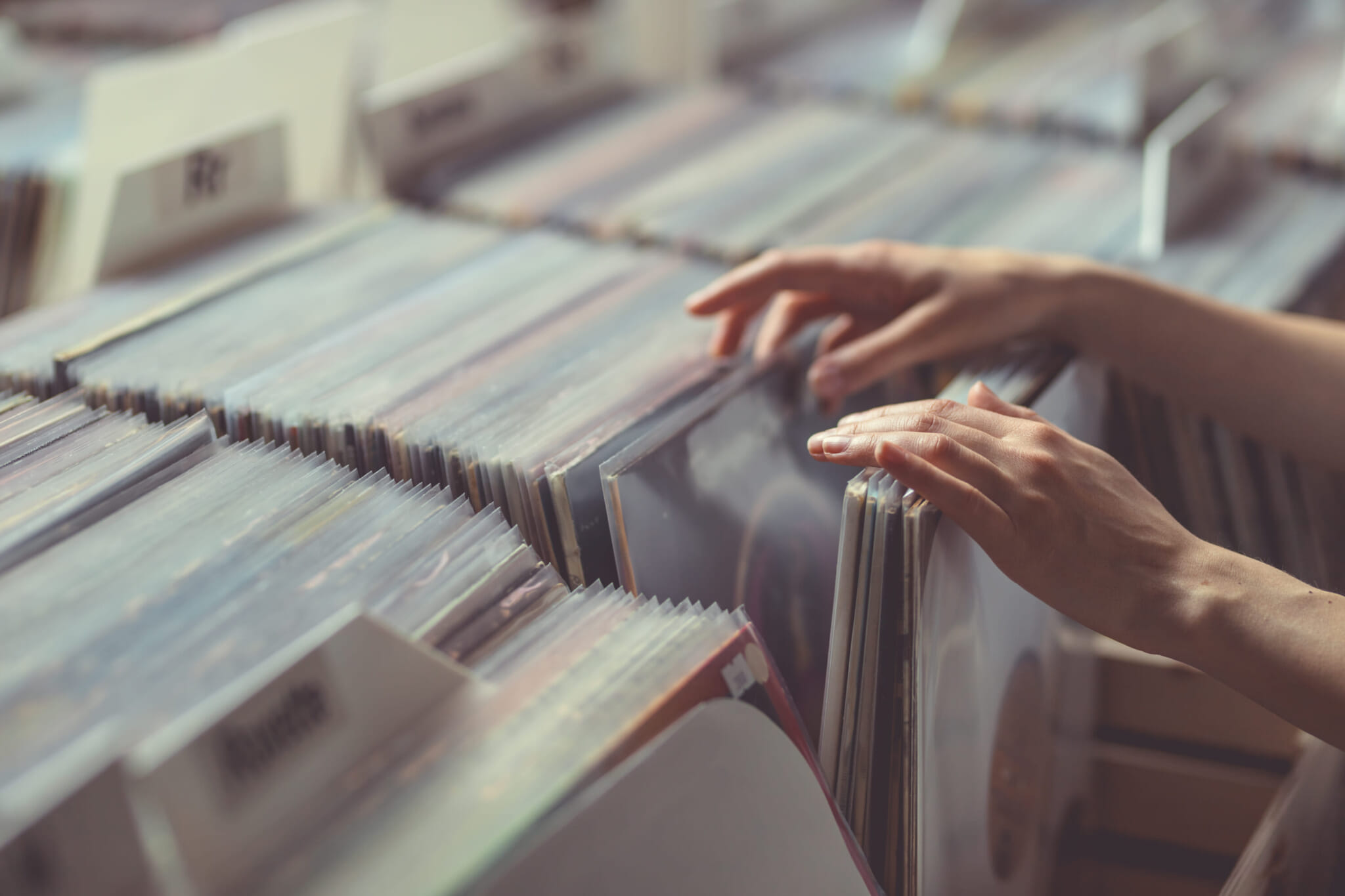 record store shopping in Japan