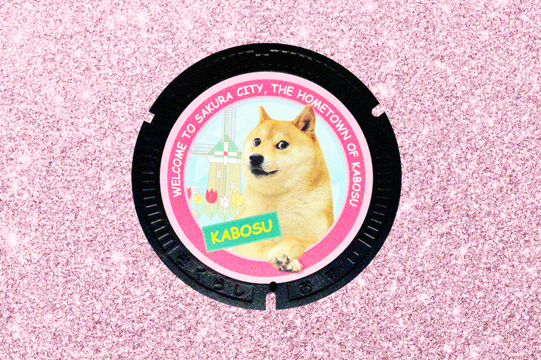 doge manhole cover