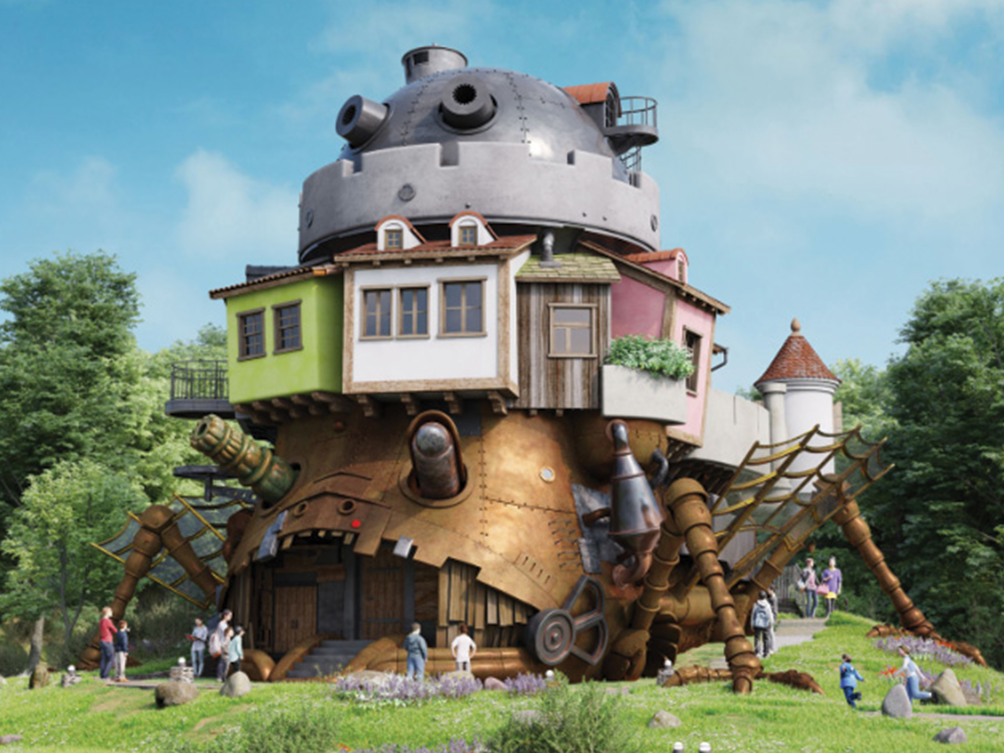 ghibli park howl's castle