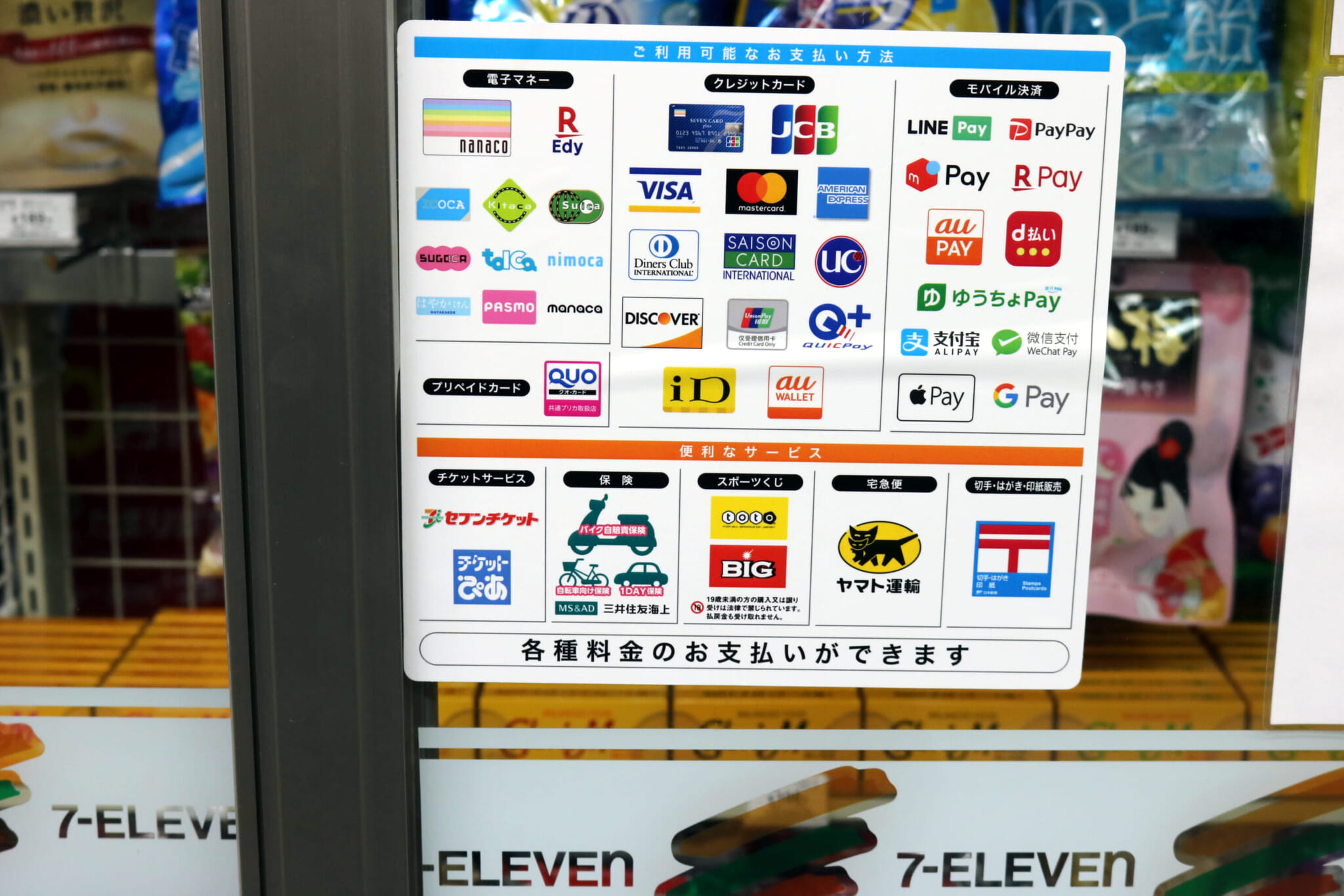 payment methods japan