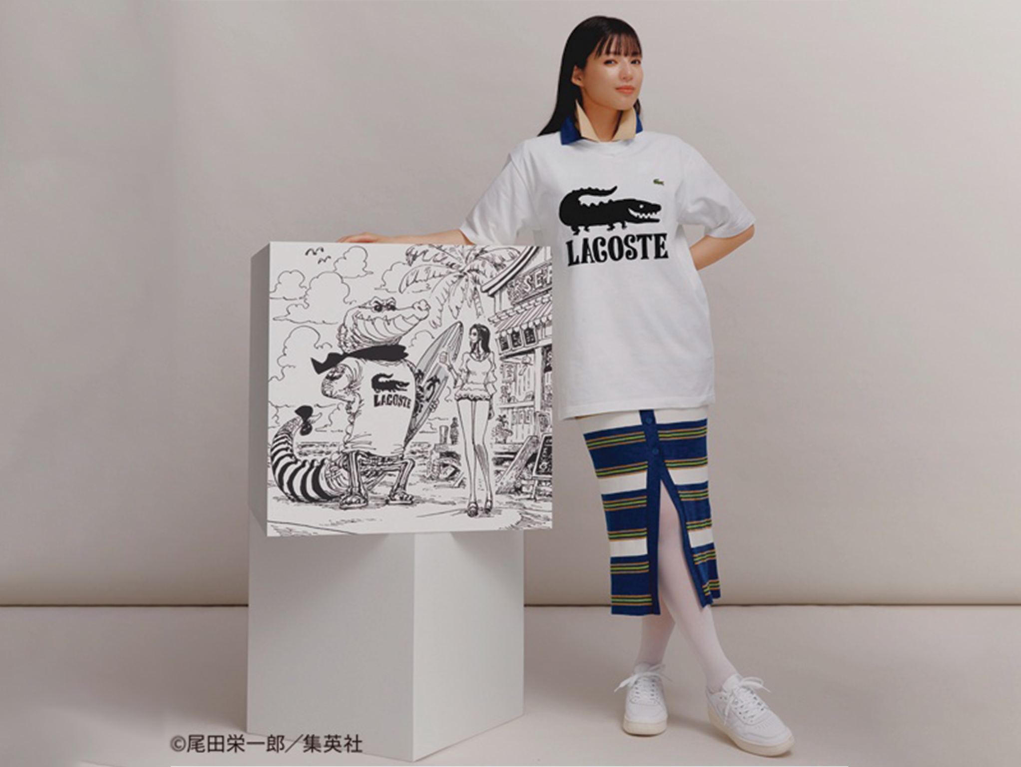 one piece lacoste