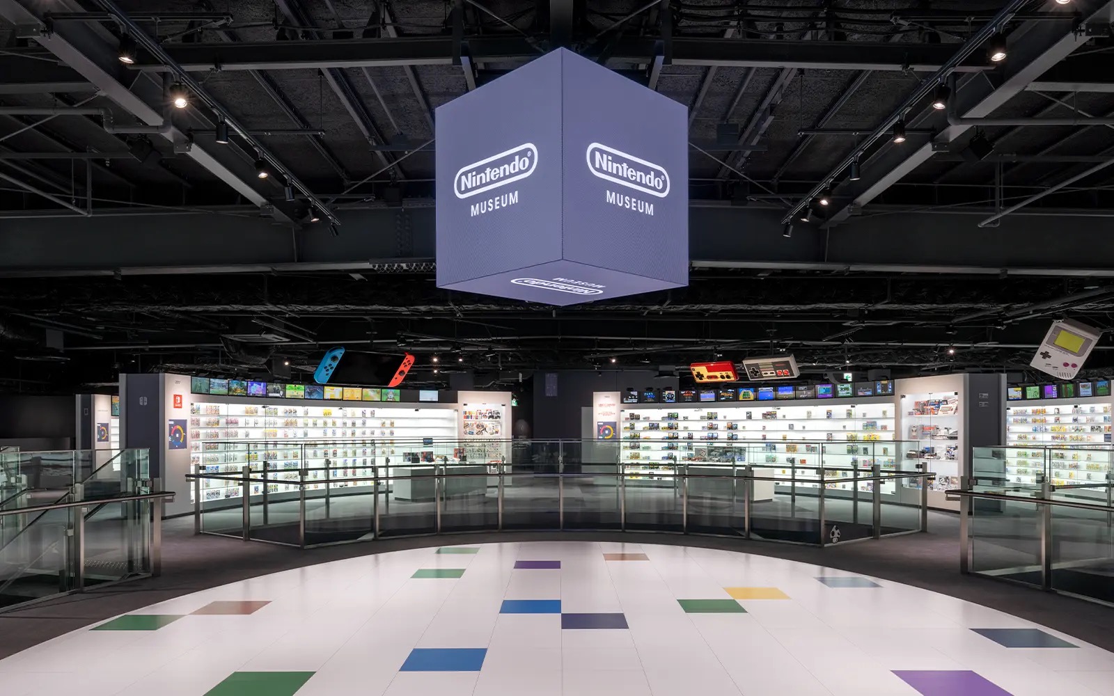 Nintendo Museum display cases